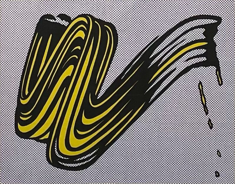 Roy Lichtenstein, ‘Brushstroke’, 1965, Print, Offset lithograph, F.L. Braswell Fine Art