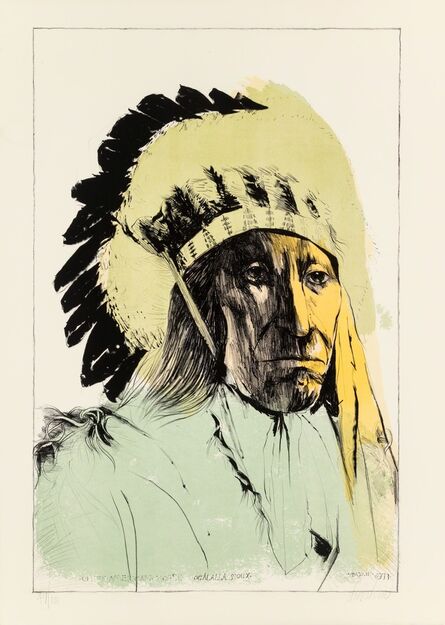 Leonard Baskin, ‘Chief American Horse - Oglalla Sioux’, 1973