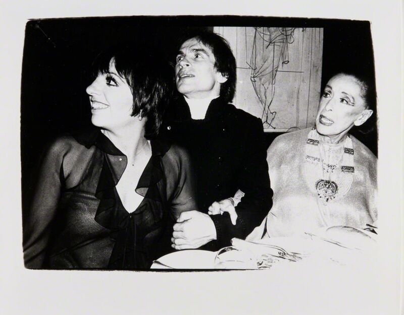 Andy Warhol, ‘Andy Warhol, Photograph of Liza Minnelli, Rudolf Nureyev and Martha Graham, 1980’, 1980, Photography, Silver gelatin print, Hedges Projects