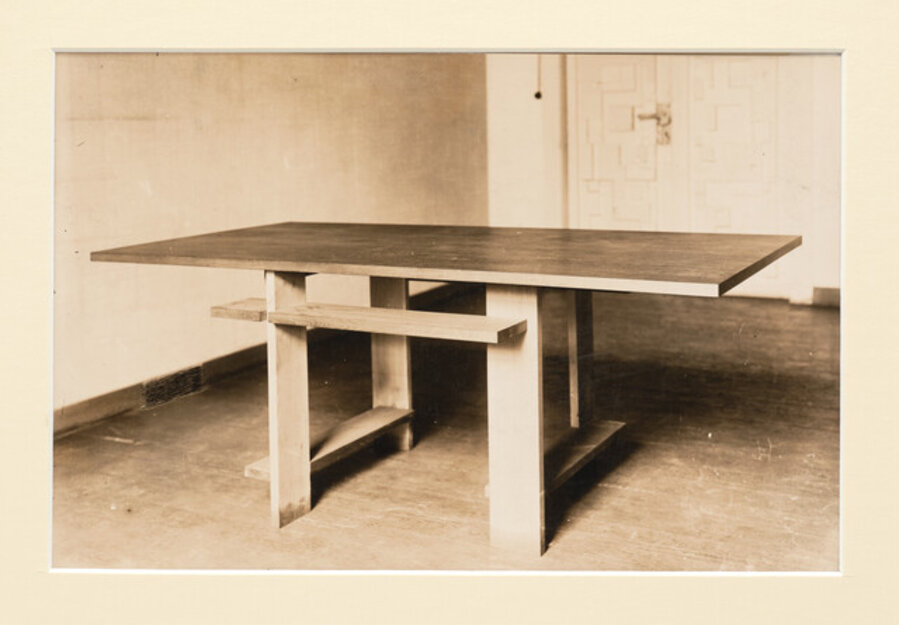 Bauhaus Weimar, conference table (Ti7) for Walter Gropius by Josef Albers
