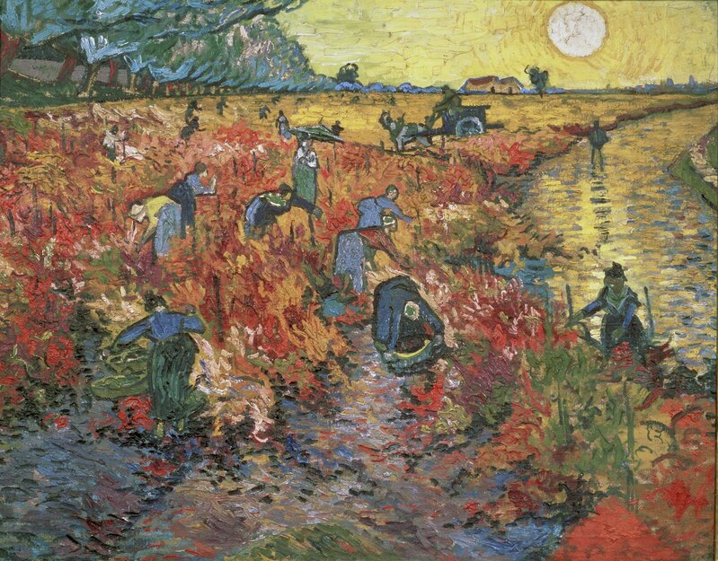 Vincent van Gogh, ‘The Red Vineyard at Arles’, 1888, Painting, Oil on canvas, Erich Lessing Culture and Fine Arts Archive