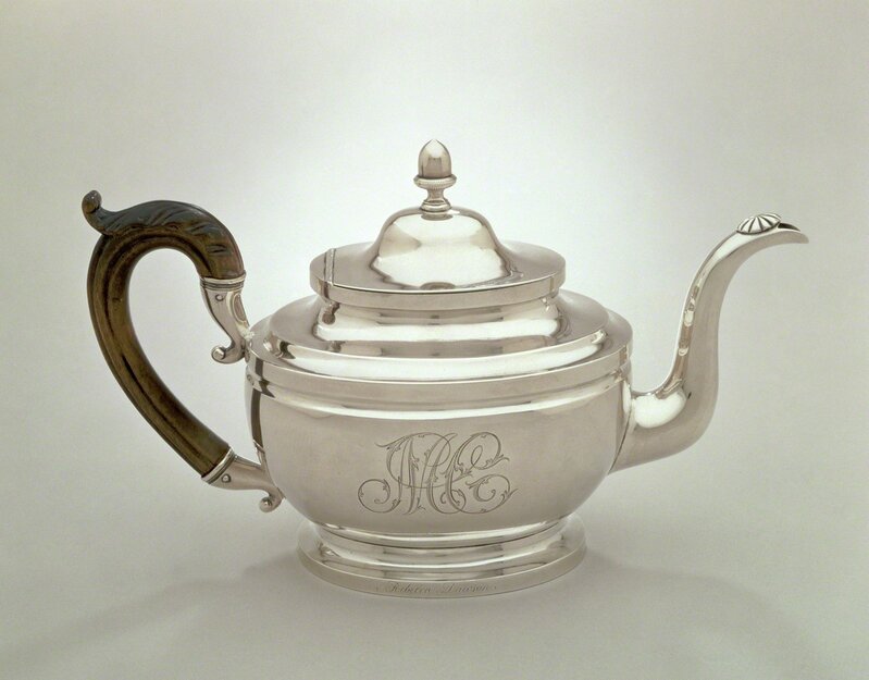 Peter Bentzon, ‘Teapot’, 1817, Design/Decorative Art, Silver and wood, Saint Louis Art Museum