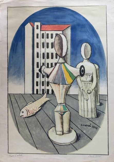 Carlo Carrà, ‘L'ovale delle apparizioni’, 1952