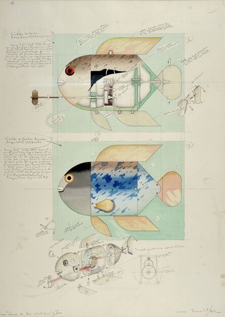 Luis F. Benedit, ‘Proyecto para un pez mecánico’, 1974