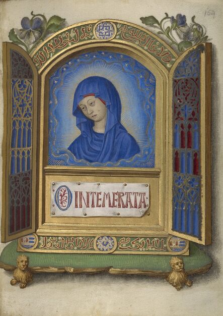 Georges Trubert, ‘Portable Altarpiece with the Weeping Madonna’, 1480-1490