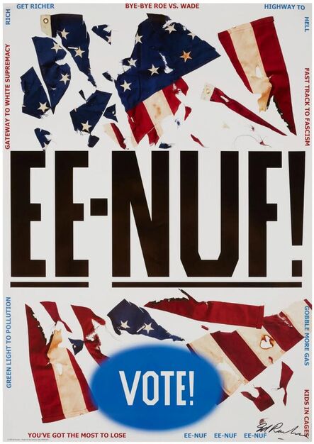 Ed Ruscha, ‘EE-NUF! (hand signed by Ed Ruscha)’, 2020