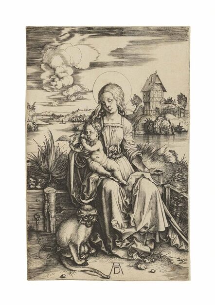 Albrecht Dürer, ‘The Virgin and Child with a Monkey (B. 42; M., Holl. 30; S.M.S. 20)’, ca. 1498