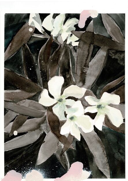 Una Ursprung, ‘White flowers in the night, Spring aura #1’, 2021