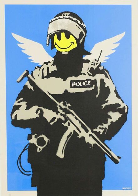 Banksy, ‘Flying Copper - Signed’, 2003