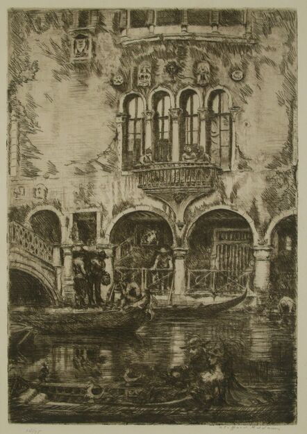Clifford Isaac Addams, ‘Venice, A Cardinal's Palace’, ca. 1914