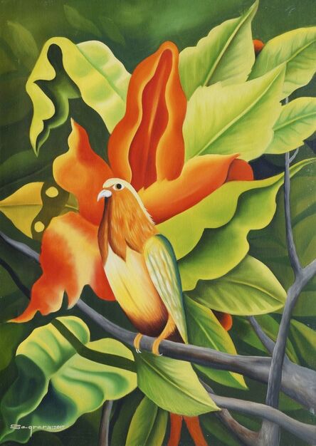 Clemente Segrera, ‘Exotic bird in a tree’, 2017
