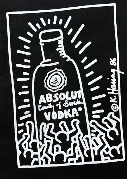 Keith Haring, ‘Keith Haring Absolut Vodka 1986 (announcement) ’, 1986