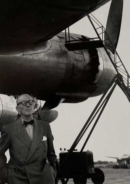 Lucien Hervé, ‘Le Corbusier arrives in Dehli, India ’, 1952