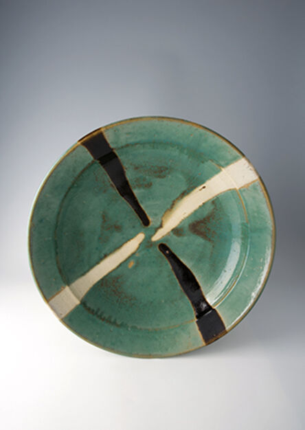 Shōji Hamada, ‘Obachi, green glaze with trailed decoration’, 1960
