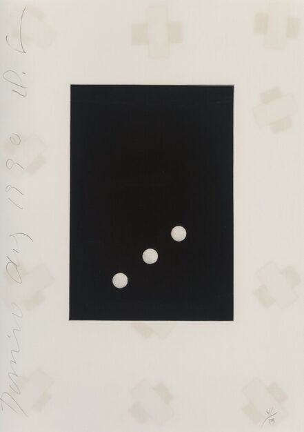 Donald Sultan, ‘Untitled, from Dominoes Portfolio’, 1990