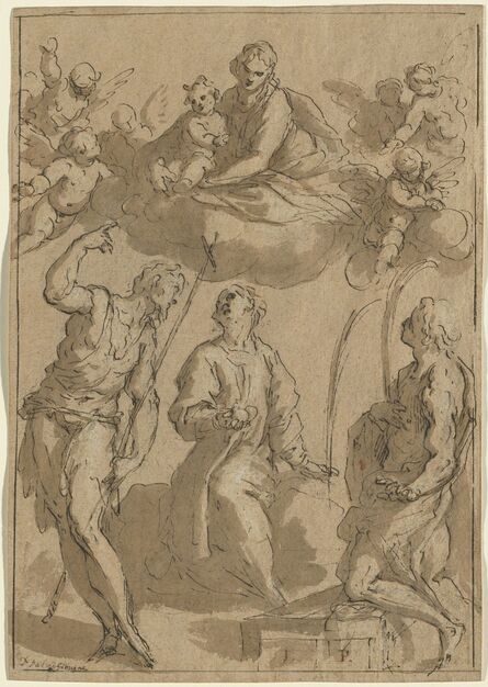 Jacopo Palma il Giovane, ‘Madonna and Child in Glory with Saints John the Baptist and Stephen and a Martyr Saint’