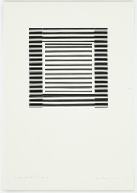Michael Craig-Martin, ‘Black Venetian Blind Piece’, 1988