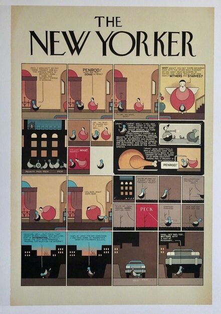 Chris Ware, ‘Chris Ware New Yorker Cartoonist Limited Edition Thanksgiving Print NYC’, 2000-2009