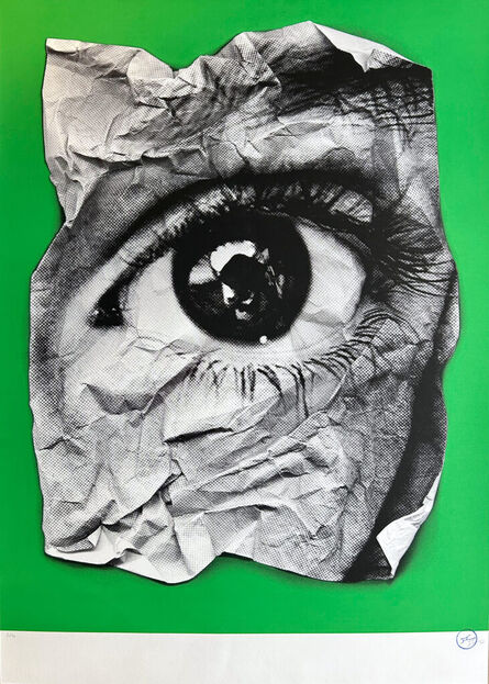 JR, ‘Eye Froisse' - Green’, 2011
