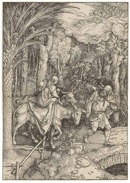 Albrecht Dürer, ‘The Flight into Egypt, from: The Life of the Virgin (B. 89; M., Holl. 201; S.M.S. 179)’, ca. 1504