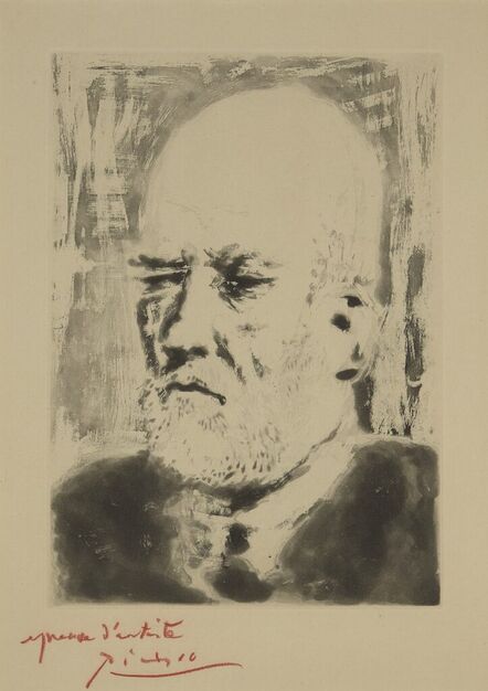 Pablo Picasso, ‘Portrait de Vollard II, from: La Suite Vollard’, 1937