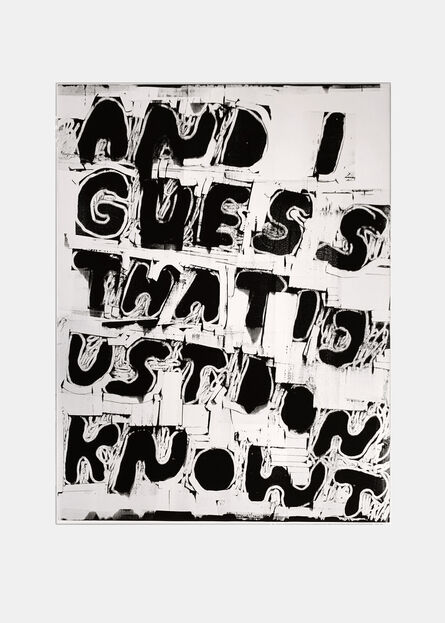 Stefan Marx, ‘And I Guess That I Just Don`t Know (Negativ)’, 2021