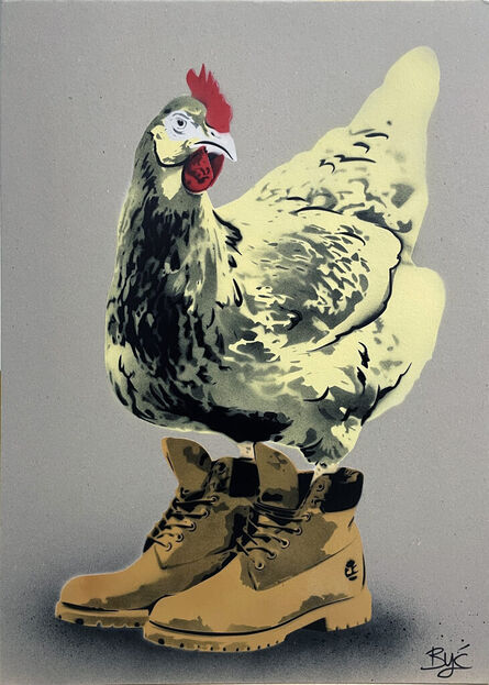 Być, ‘Chicken at the Top Timberland (Yellow)’, 2023