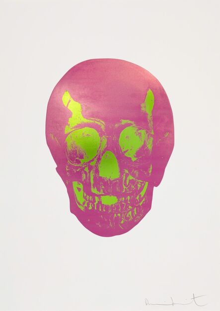 Damien Hirst, ‘The Sick Dead: Loganberry Pink/Lime Green Skull ’, 2009