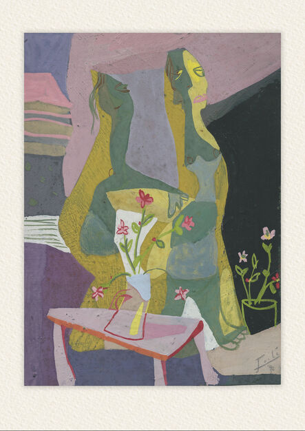 Raymond Zoilé, ‘1947 Abstract figurative painting by Raymond Zoilé ’, 1947