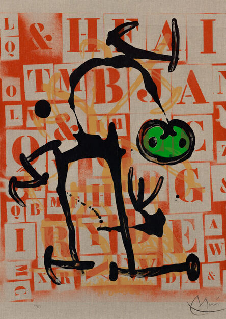 Joan Miró, ‘The Scholar - Green, 1969 (M.547)’, 1969