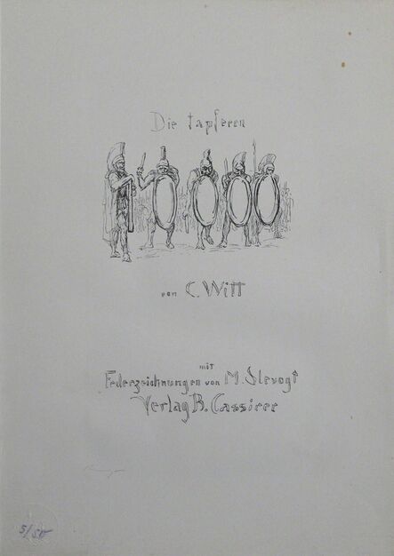 Max Slevogt, ‘Titel "Die Tapferen Zehntausend"’, 1921