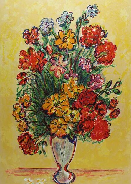Wayne Ensrud, ‘Bouquet au Fond Jaune (Yellow Background)’, 1980