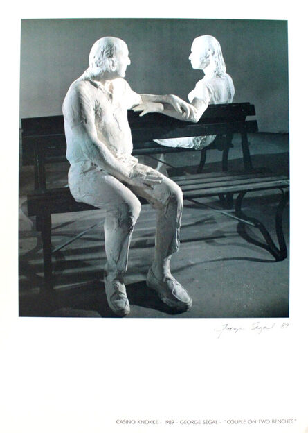 George Segal, ‘Couple on two benches’, 1989