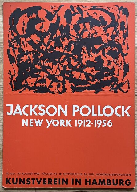 Jackson Pollock, ‘Original Exhibition Poster at Kunstverein in Hamburg, Germany’, 1958
