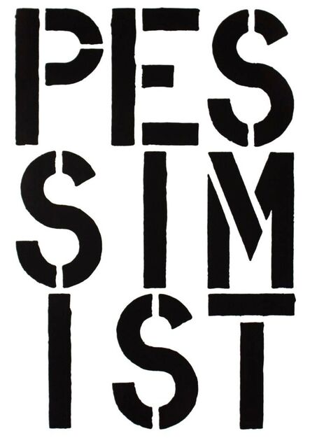 Christopher Wool, ‘Pessimist - page from the Black Book’, 1989