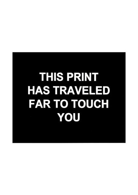Laure Prouvost, ‘This print has traveled far to touch you’, 2016