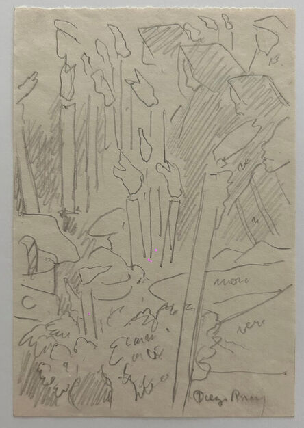 Diego Rivera, ‘Representation de la noche de muertos en Janitzio Michoacan ’, 1957