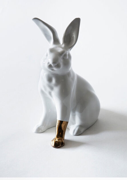 Scott Patt, ‘Rabbit with foot (gold)’, 2012