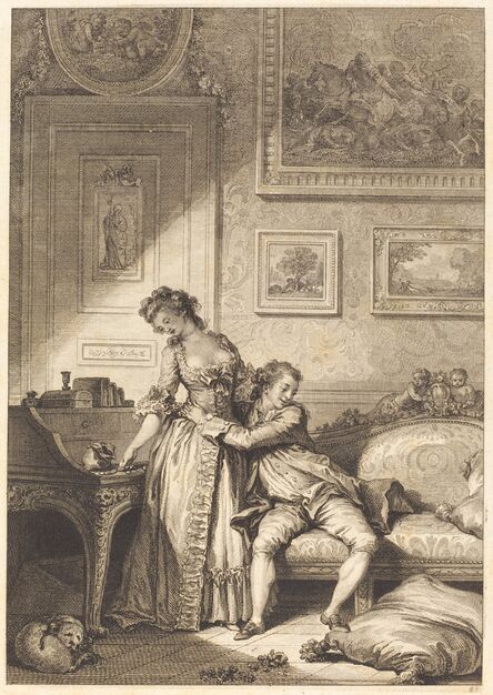 Jacques Aliamet and Antoine-Jean Duclos after Jean-Honoré Fragonard, ‘A femme avare galant escroc’