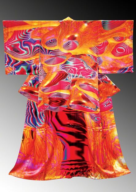 Yoichiro Kawaguchi 河口洋一郎, ‘電腦和服誌CG Kimono_數位印刷、布料_Digital-print, Fabric_190 x 170 x 10 cm_’, 2007