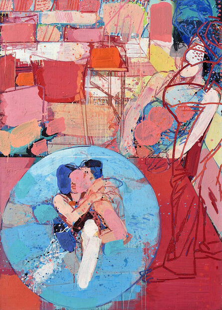 Uday Mondal, ‘Untitled, Figurative, Acrylic on Canvas by Contemporary Indian Artist "In Stock"’, 2010-2021