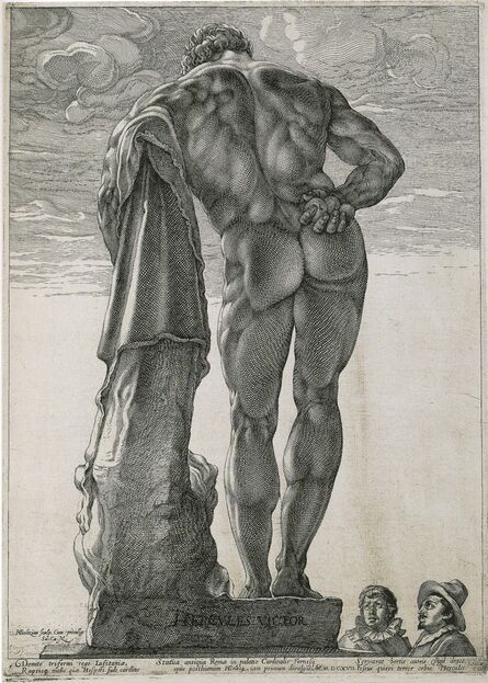 Hendrik Goltzius, ‘Herkules Farnese’, 1592