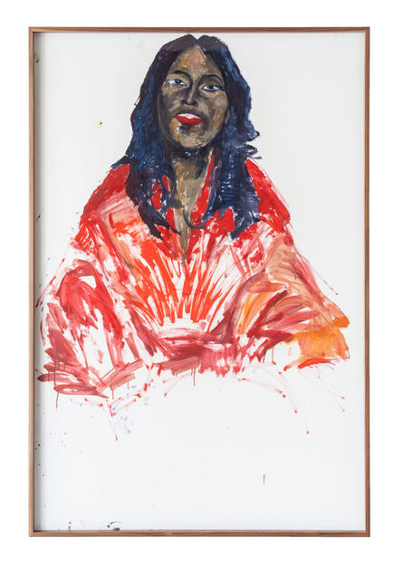 Serge Attukwei Clottey, ‘Lady in Red ’, 2020