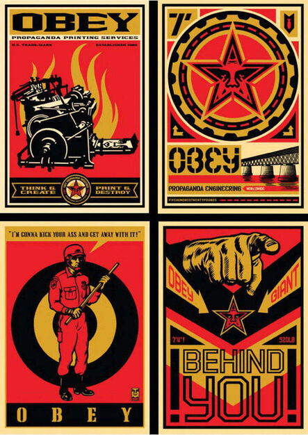 Shepard Fairey, ‘20 Year Retro Series (Set of 4 large format prints)’, 2009