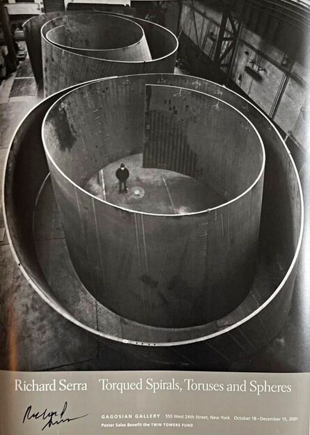 Richard Serra, ‘Torqued Spirals, Toruses and Spheres (hand signed by Richard Serra)’, 2001