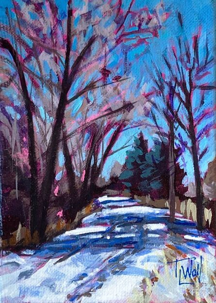 Tracy Wall, ‘Snow on HLC, Study #2 (mile-marker 20)’, 2022
