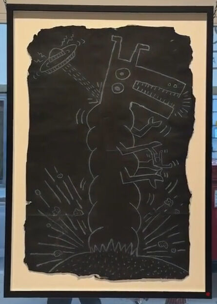 Keith Haring, ‘Untitled Subway Drawing (Dinosaur head UFO)’, 1980s
