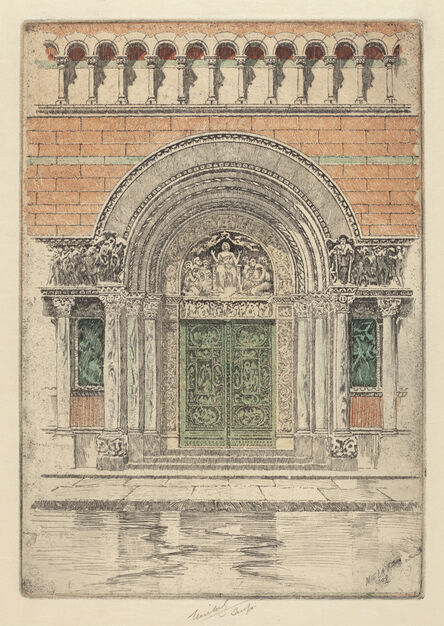 Charles Frederick William Mielatz, ‘The Door, St. Bartholomew's’, 1909