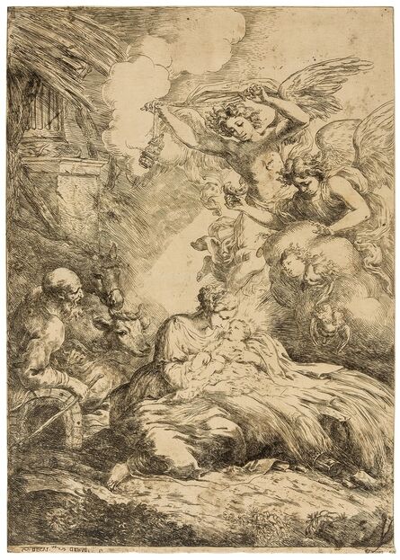 Bartolomeo Biscaino, ‘The Nativity’, circa 1650