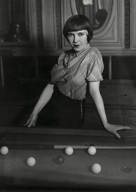 Brassaï, ‘Prostitute Playing Russian Billiards, Boulevard Rochechouart, Paris’, 1932-33/1950s
